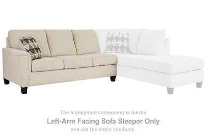 Cape Furniture Outlet - Ashley Furniture - Abinger Sectional - LAF Sofa Sleeper / Natural - 8390469