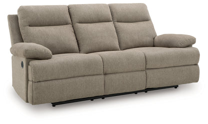 Cape Furniture Outlet - Ashley Furniture - Side-Swipe Living Room - REC Sofa w/Drop Down Table / Mocha - PC9140589