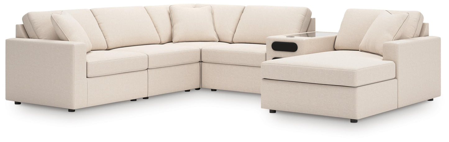Cape Furniture Outlet - Ashley Furniture - Modmax 6-Piece Sectional with Audio System and Chaise - RAF 6-Piece Sectional with Audio System and Chaise - 92103S51