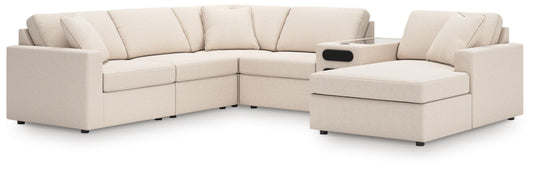 Cape Furniture Outlet - Ashley Furniture - Modmax 6-Piece Sectional with Audio System and Chaise - RAF 6-Piece Sectional with Audio System and Chaise - 92103S51