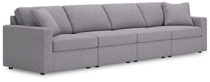 Cape Furniture Outlet - Ashley Furniture - Modmax Sectional - RAF 4-Piece Sectional / Granite - 92104S10