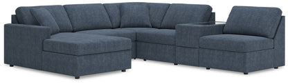 Cape Furniture Outlet - Ashley Furniture - Modmax Sectional - RAF 6-Piece Sectional with Chaise / Ink - 92121S21