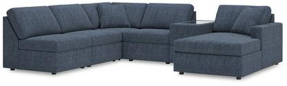 Cape Furniture Outlet - Ashley Furniture - Modmax Sectional - 6-Piece Sectional with Chaise and Storage Console / Ink - 92121S22