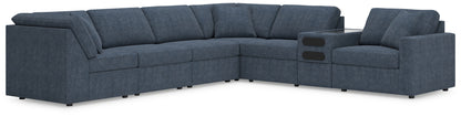 Cape Furniture Outlet - Ashley Furniture - Modmax Sectional - 7-Piece Sectional with Audio Console / Ink - 92121S34
