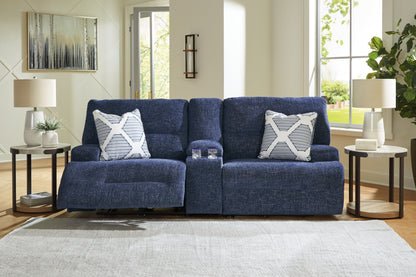 Cape Furniture Outlet - Ashley Furniture - Acklen Place Sectional - 3-Piece Sectional / Navy - 93607S10