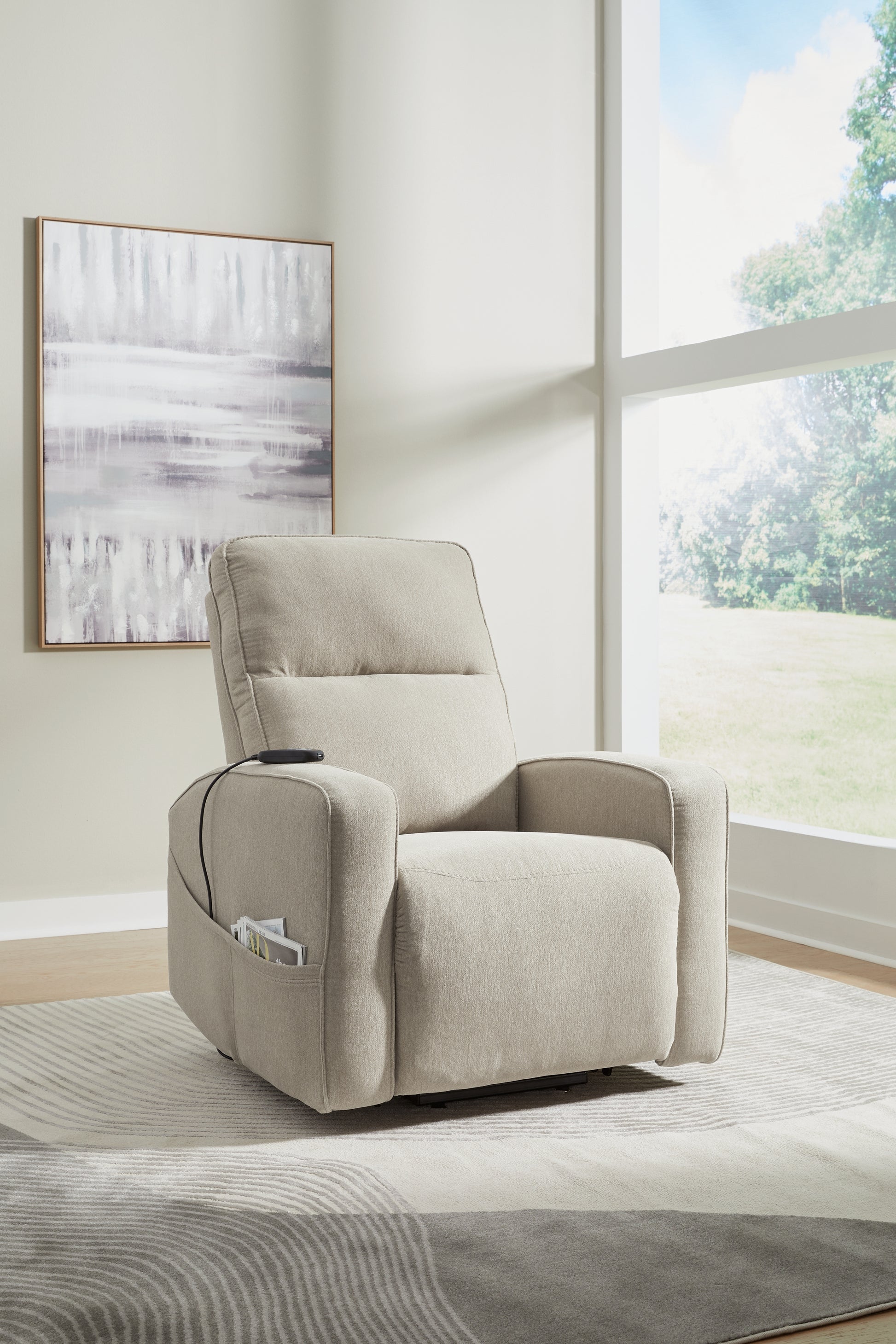 Cape Furniture Outlet - Ashley Furniture - Starganza Living Room - Power Lift Recliner / Smoke - 9370512