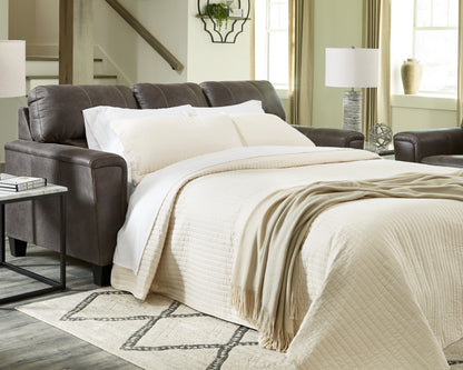 Cape Furniture Outlet - Ashley Furniture - Navi Living Room - Queen Sofa Sleeper / Smoke - 9400239