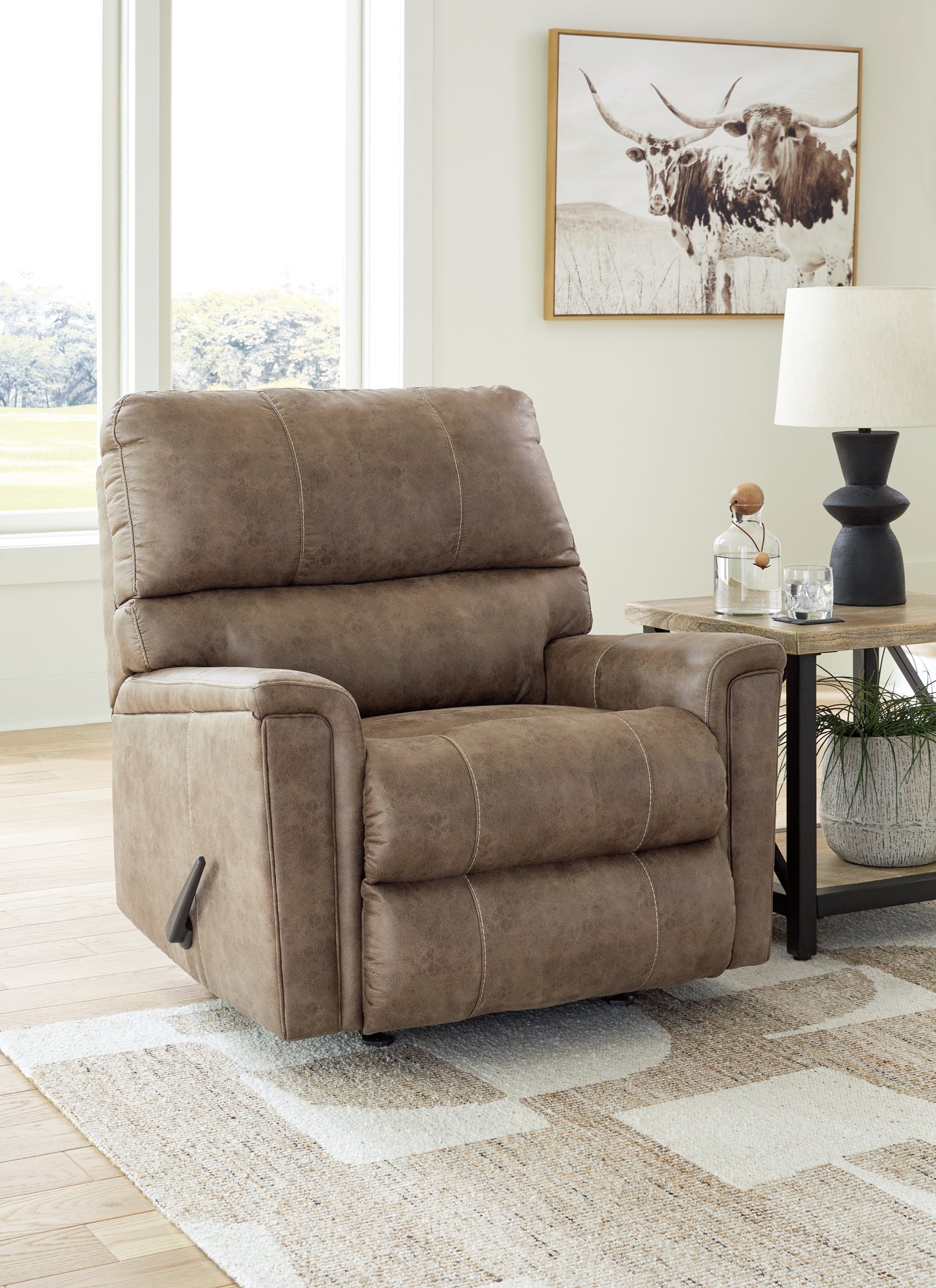 Cape Furniture Outlet - Ashley Furniture - Navi Living Room - Rocker Recliner / Fossil - 9400425