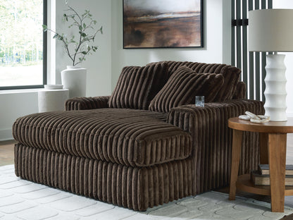 Cape Furniture Outlet - Ashley Furniture - Midnight-Madness Living Room - Oversized Chaise / Chocolate - 9810415