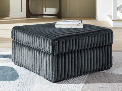 Cape Furniture Outlet - Ashley Furniture - Midnight-Madness Living Room - Oversized Accent Ottoman / Gunmetal - 9810508