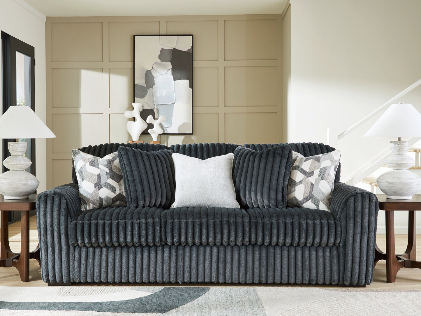 Cape Furniture Outlet - Ashley Furniture - Midnight-Madness Living Room - Sofa / Gunmetal - 9810538