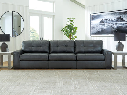 Cape Furniture Outlet - Ashley Furniture - Brindley Pier Sectional - RAF 3-Piece Sectional Sofa / Fog - 99503S2