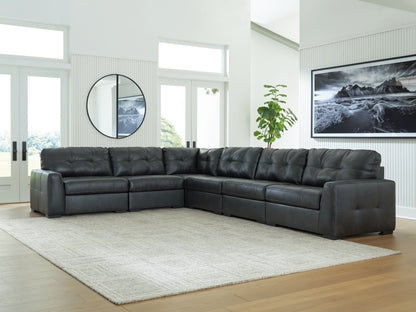 Cape Furniture Outlet - Ashley Furniture - Brindley Pier Sectional - RAF 6-Piece Sectional / Fog - 99503S5