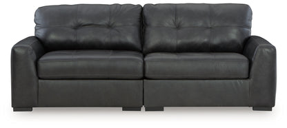 Cape Furniture Outlet - Ashley Furniture - Brindley Pier Sectional - RAF 2-Piece Sectional Loveseat / Fog - 99503S1