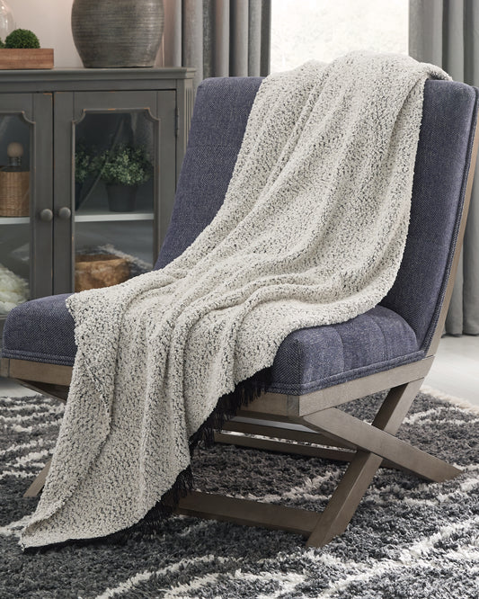 Cape Furniture Outlet - Ashley Furniture - Leonita Throw - Throw / Black/White - A1000769T