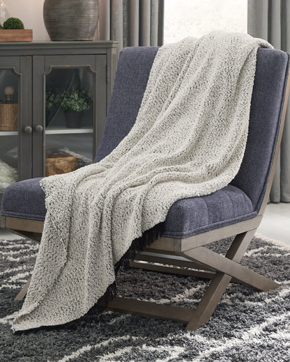 Cape Furniture Outlet - Ashley Furniture - Leonita Throw - Throw / Black/White - A1000769T