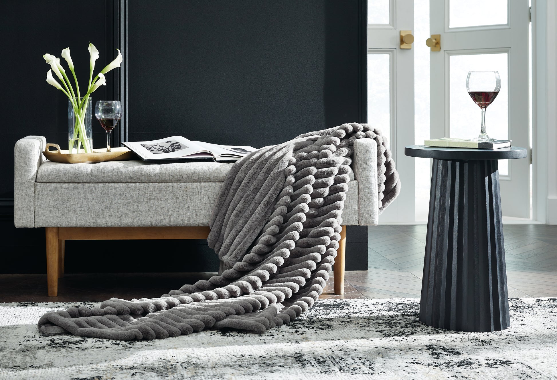 Cape Furniture Outlet - Ashley Furniture - Alsonwell Throw (Set of 3) - Throw (3/CS) / Gray - A1001081