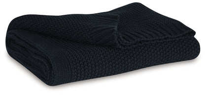 Cape Furniture Outlet - Ashley Furniture - Gayelery Throw (Set of 3) - Throw (3/CS) / Black - A1001086