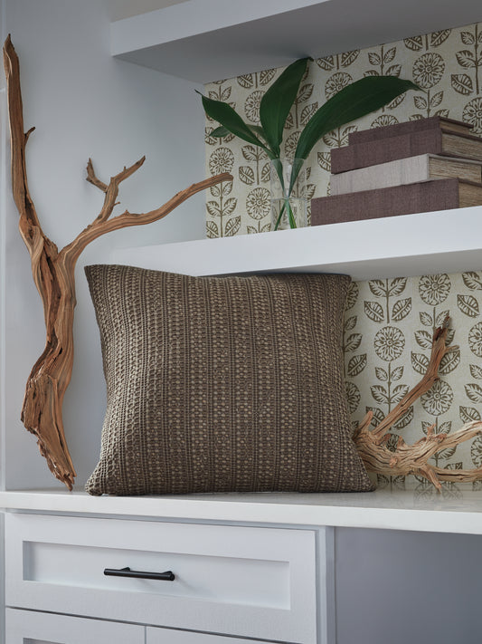 Cape Furniture Outlet - Ashley Furniture - Landcher Pillows - Pillow (4/CS) / Brown - A1001104