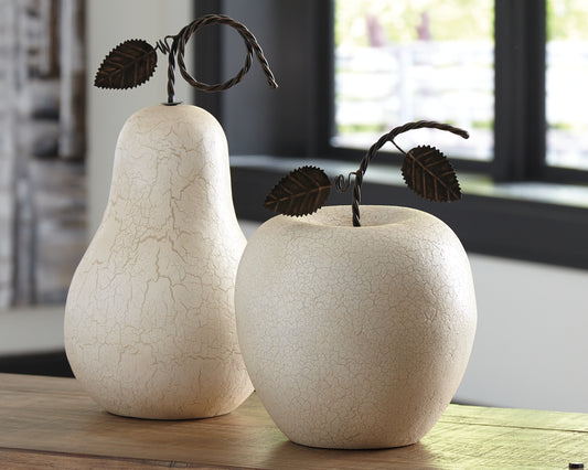 Cape Furniture Outlet - Ashley Furniture - Bidelia Sculpture - Sculpture Set (Set of 2) / Antique White - A2000381