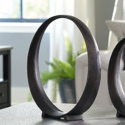 Cape Furniture Outlet - Ashley Furniture - Ryandale Sculpture - Sculpture (2/CS) / Antique Black - A2000498