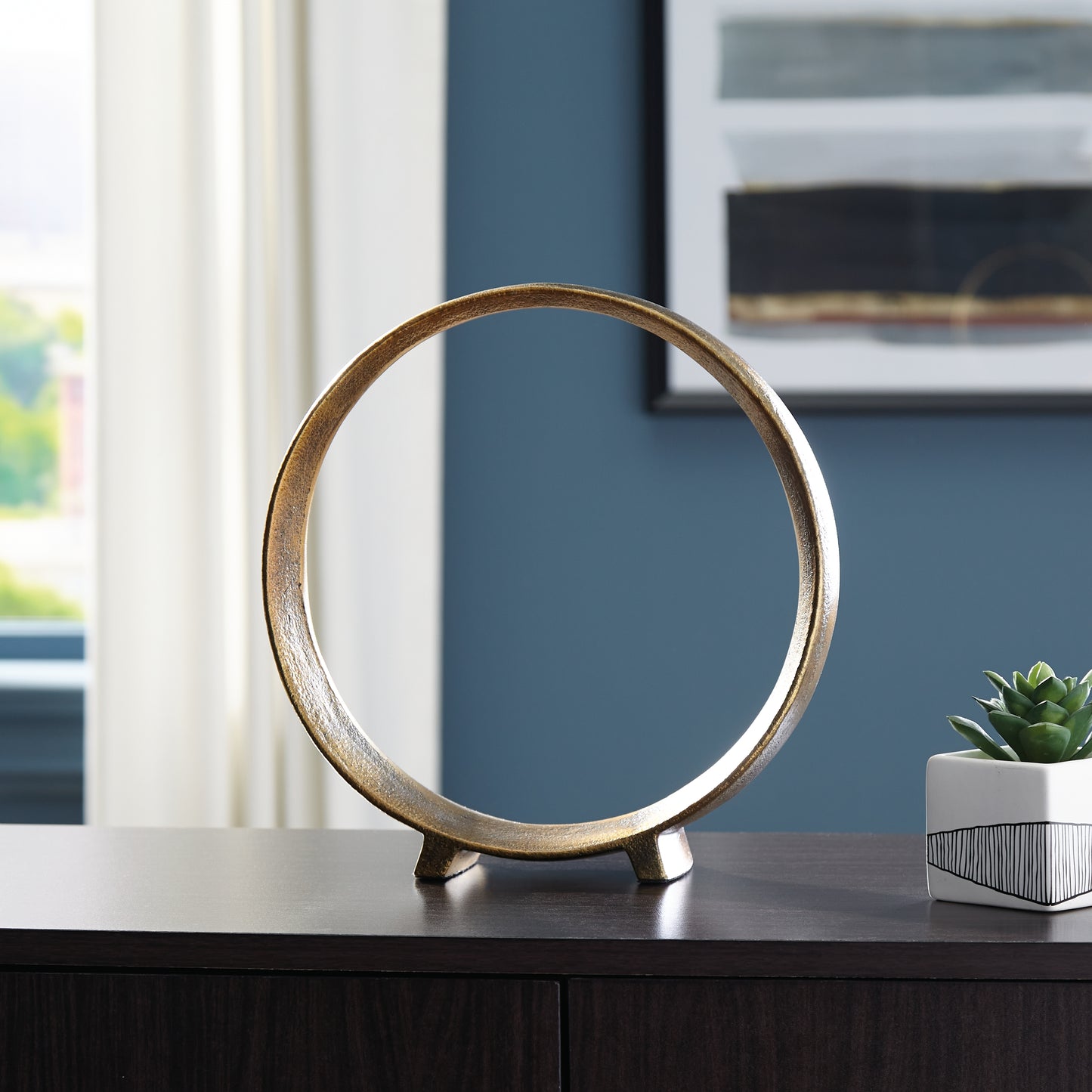 Cape Furniture Outlet - Ashley Furniture - Ryandale Sculpture - Sculpture / Antique Brass Finish - A2000499S