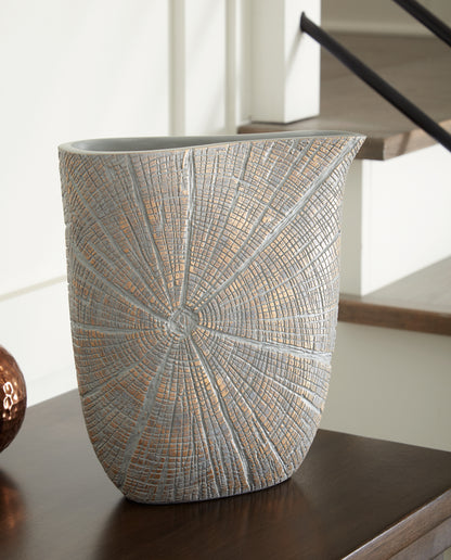 Cape Furniture Outlet - Ashley Furniture - Ardenley Vase - Vase (2/CS) / Antique Gold Finish - A2000607