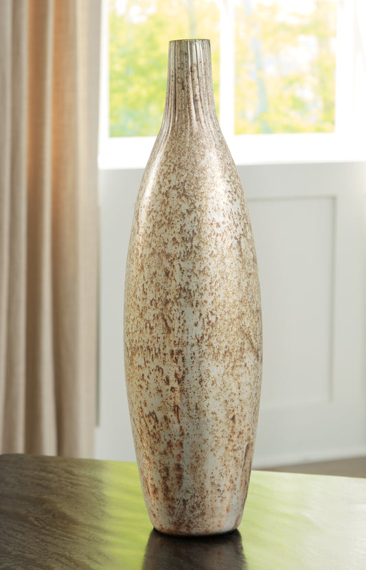 Cape Furniture Outlet - Ashley Furniture - Plawite Vase - Vase / Antique Silver Finish - A2000639