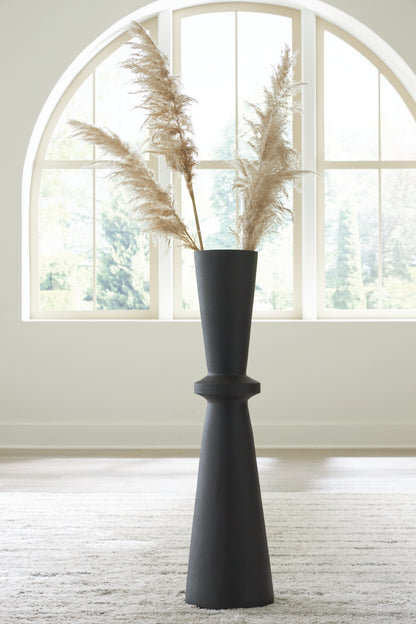 Cape Furniture Outlet - Ashley Furniture - Collisten Vase - Vase / Black - A2000664
