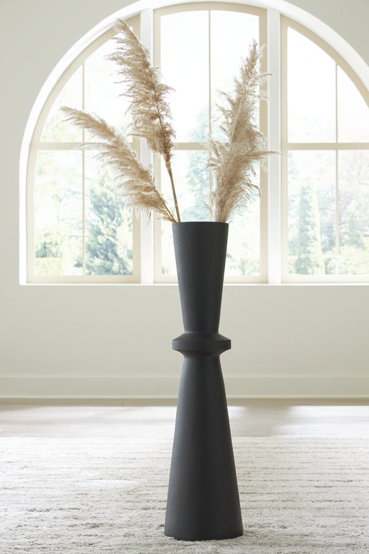 Cape Furniture Outlet - Ashley Furniture - Collisten Vase - Vase / Black - A2000664