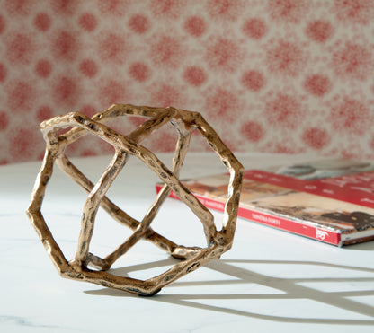 Cape Furniture Outlet - Ashley Furniture - Laddington Sculpture - Sculpture (2/CS) / Antique Brass Finish - A2000670