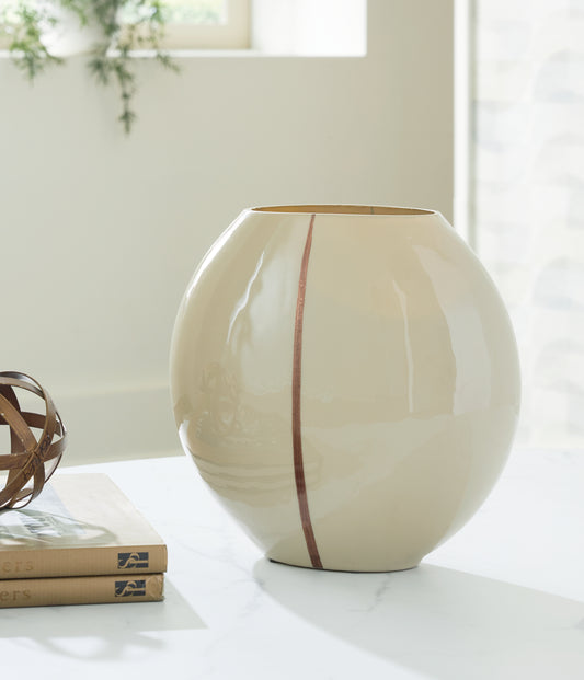 Cape Furniture Outlet - Ashley Furniture - Sheabourne Vase - Vase / Cream - A2000701