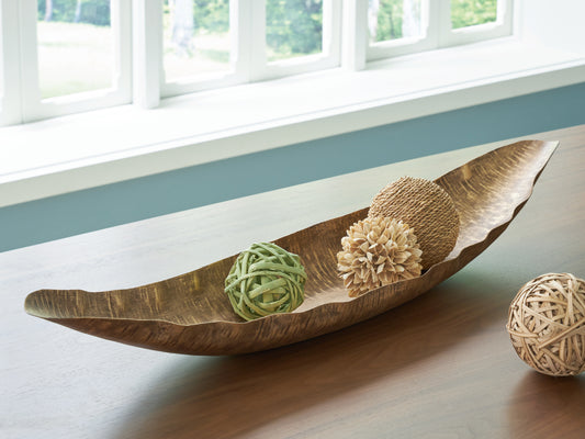 Cape Furniture Outlet - Ashley Furniture - Wystenburg Tray - Tray / Antique Gold Finish - A2000744