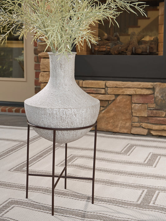 Cape Furniture Outlet - Ashley Furniture - Estonbank Vase - Vase Set / Distressed Cream - A2000747A1