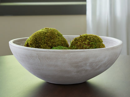 Cape Furniture Outlet - Ashley Furniture - Meadie Bowl - Bowl / Distressed White - A2000789