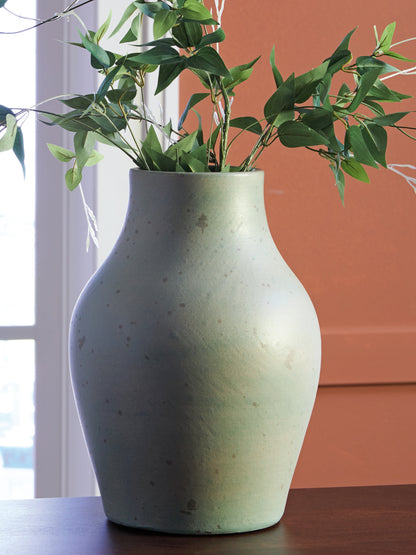 Cape Furniture Outlet - Ashley Furniture - Baychester Vase - Vase / Antique Green - A2000806