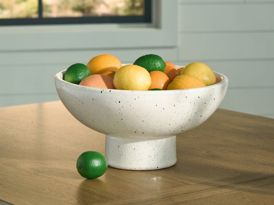 Cape Furniture Outlet - Ashley Furniture - Dallinworth Bowl - Bowl / White/Black - A2000833