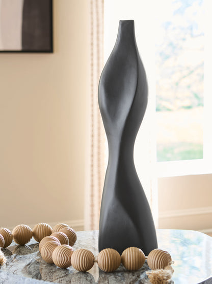 Cape Furniture Outlet - Ashley Furniture - Judsen Vase - Vase / Black - A2000836