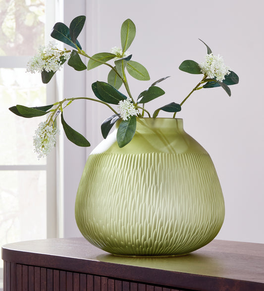 Cape Furniture Outlet - Ashley Furniture - Scottyard Vase - Vase / Olive Green - A2900007