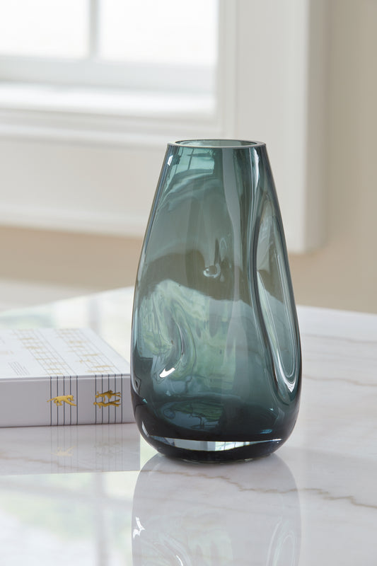 Cape Furniture Outlet - Ashley Furniture - Beamund Vase - Vase (2/CS) / Teal Blue - A2900010