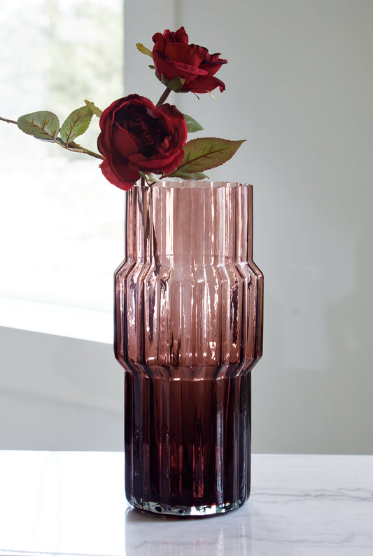 Cape Furniture Outlet - Ashley Furniture - Dorlow Vase - Vase / Mauve - A2900024V