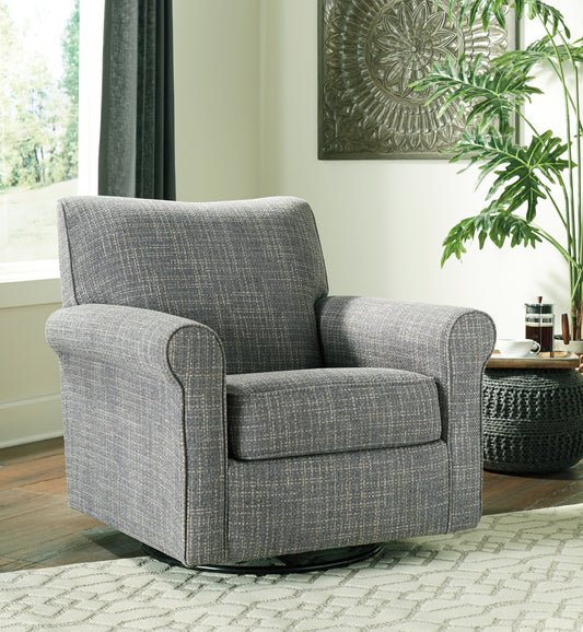 Cape Furniture Outlet - Ashley Furniture - Renley Accent Chair - Swivel Glider Accent Chair / Ash - A3000002
