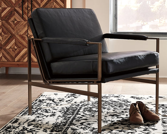 Cape Furniture Outlet - Ashley Furniture - Puckman Accent Chair - Accent Chair / Black - A3000192