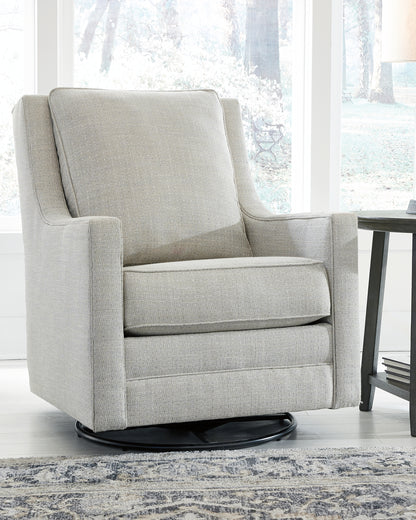 Cape Furniture Outlet - Ashley Furniture - Kambria Swivel Glider Accent Chair - Swivel Glider Accent Chair / Frost - A3000206
