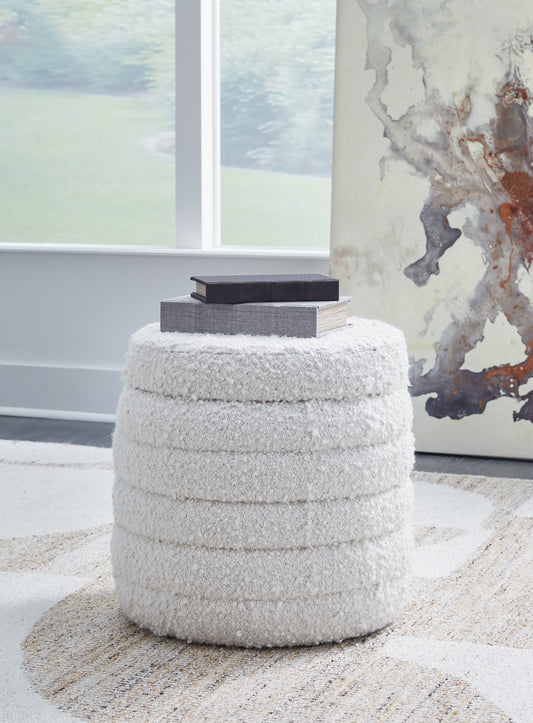 Cape Furniture Outlet - Ashley Furniture - Duntler Living Room - Storage Ottoman / Ivory - A3000678