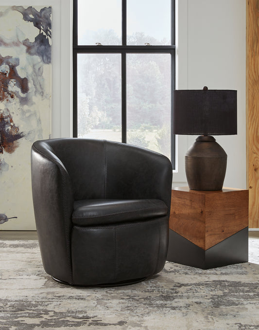 Cape Furniture Outlet - Ashley Furniture - Kierreys Swivel Accent Chair - Swivel Accent Chair / Bone - A3000703