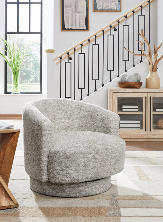 Cape Furniture Outlet - Ashley Furniture - Wardsor Swivel Accent Chair - Swivel Accent Chair / Stone - A3000731