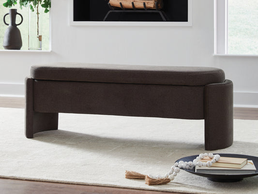 Cape Furniture Outlet - Ashley Furniture - Vavuniya Storage Bench - Storage Bench / Brown / 56"W x 19"D x 19"H - A3000750