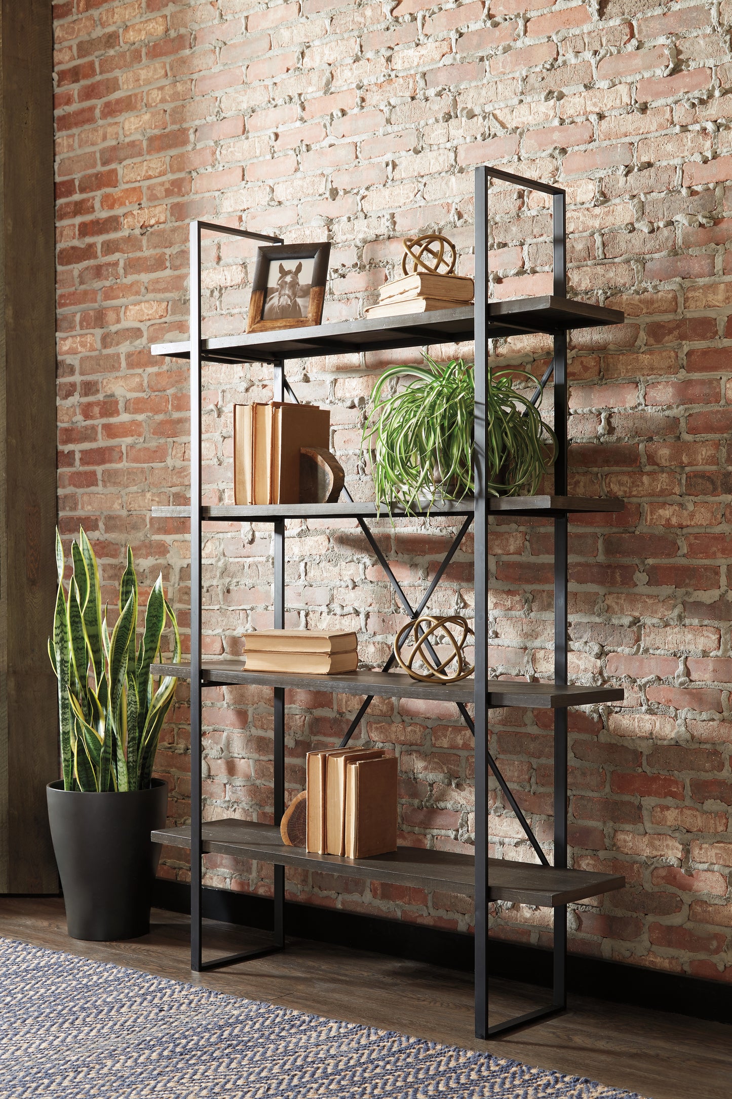 Cape Furniture Outlet - Ashley Furniture - Gilesgrove Bookcase - Bookcase / Black/Gray - A4000017