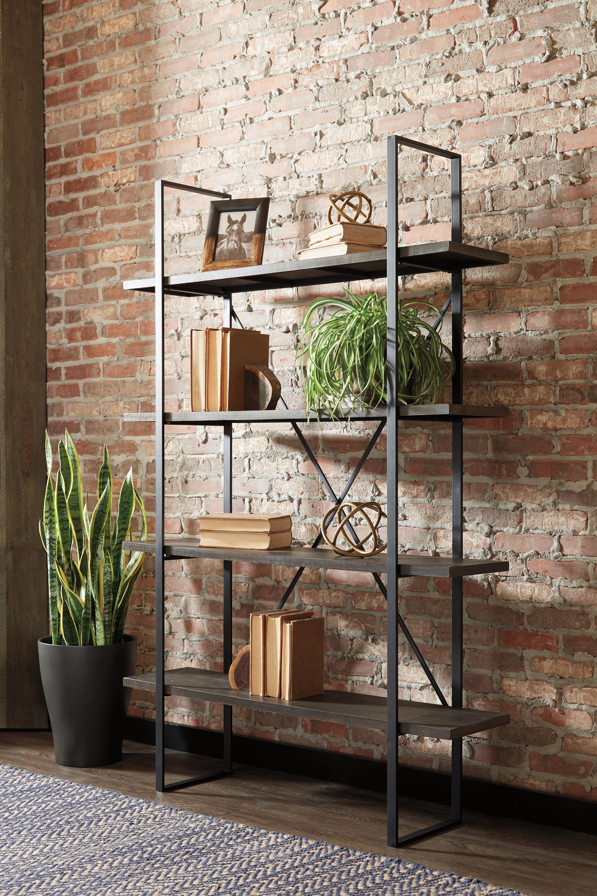 Cape Furniture Outlet - Ashley Furniture - Gilesgrove Bookcase - Bookcase / Black/Gray - A4000017